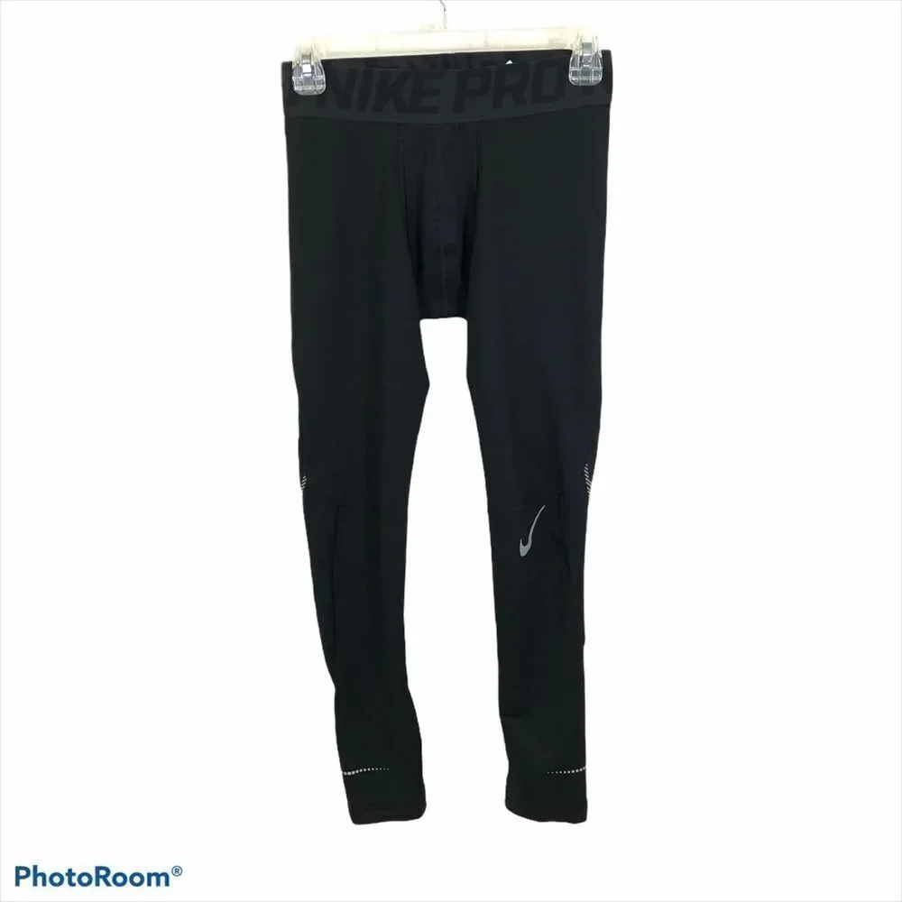 Boys Nike Pro Black Compression Pants Size XL